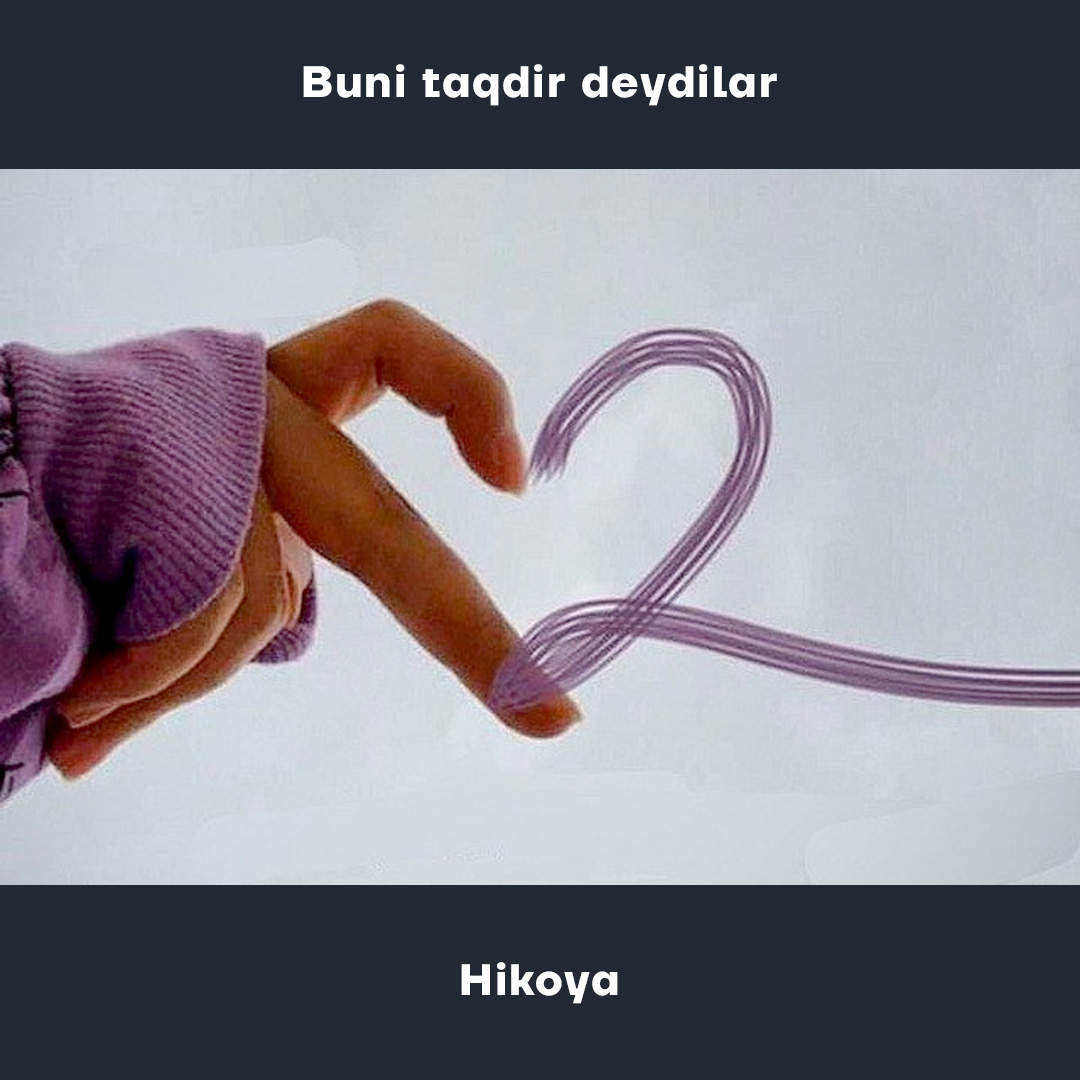 Buni taqdir deydilar